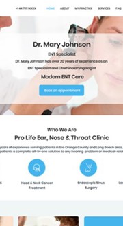 More ENT Website Templates
